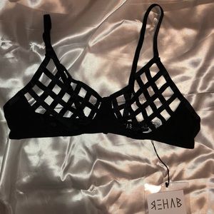 Rehab Black Cautionary Tale Bralette